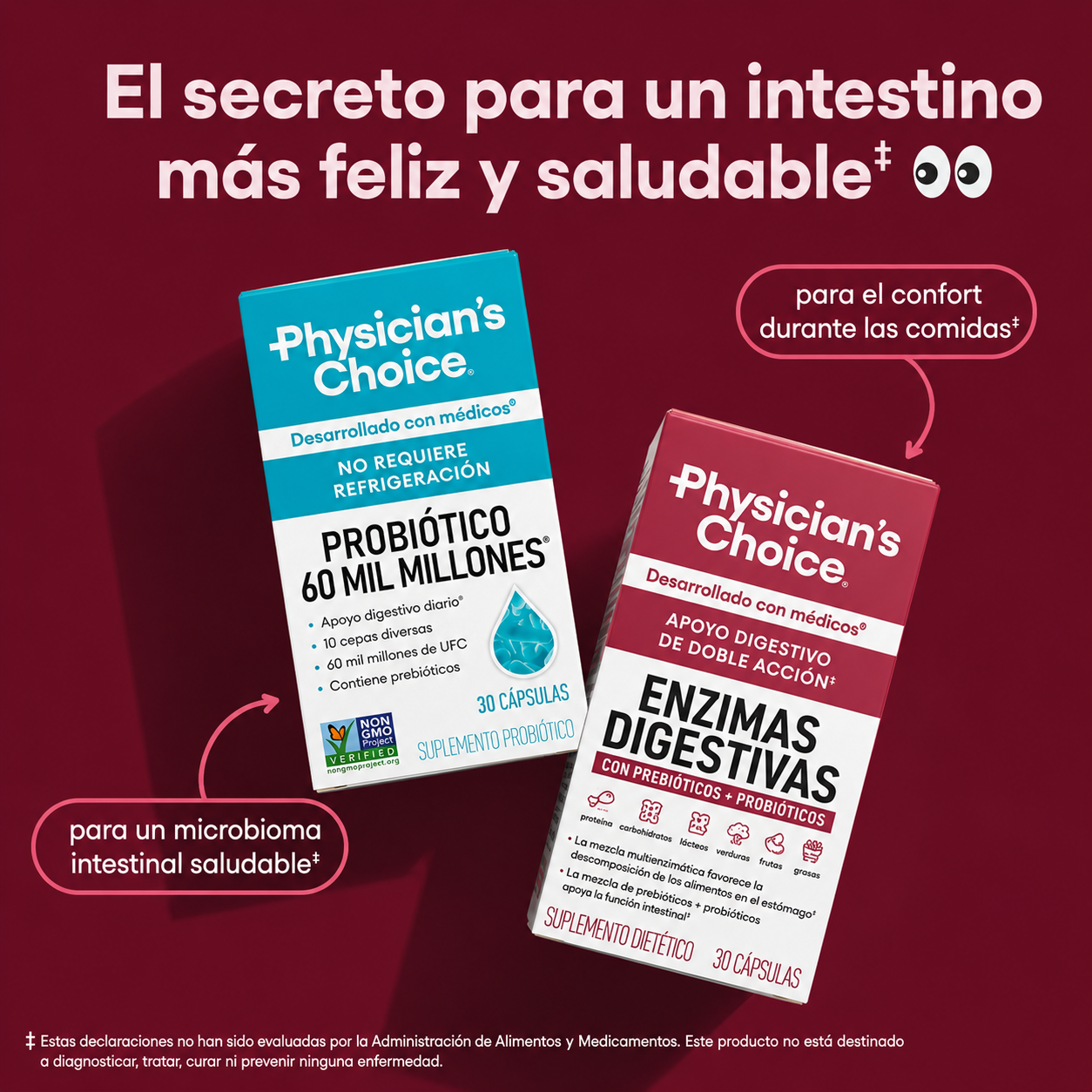 Kit Probióticos + Enzimas Salud Intestinal