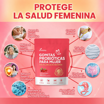 Suplemento Probioticos Mujer 60 Gomas