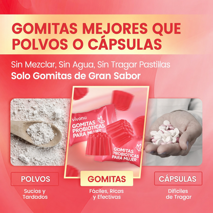 Suplemento Probioticos Mujer 60 Gomas