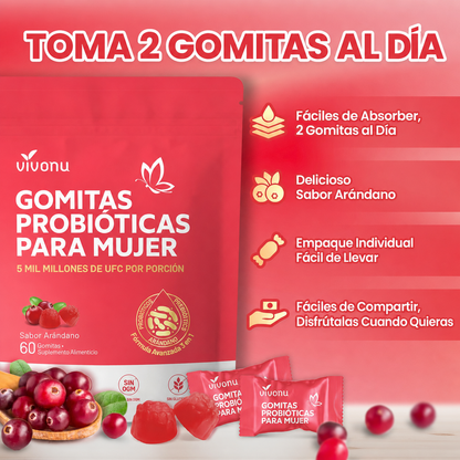Suplemento Probioticos Mujer 60 Gomas