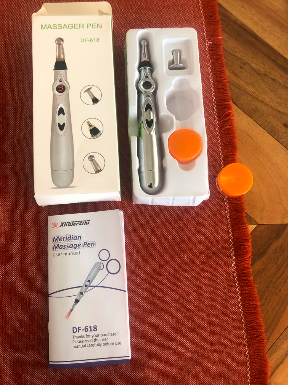 Pluma masajeadora para relajación