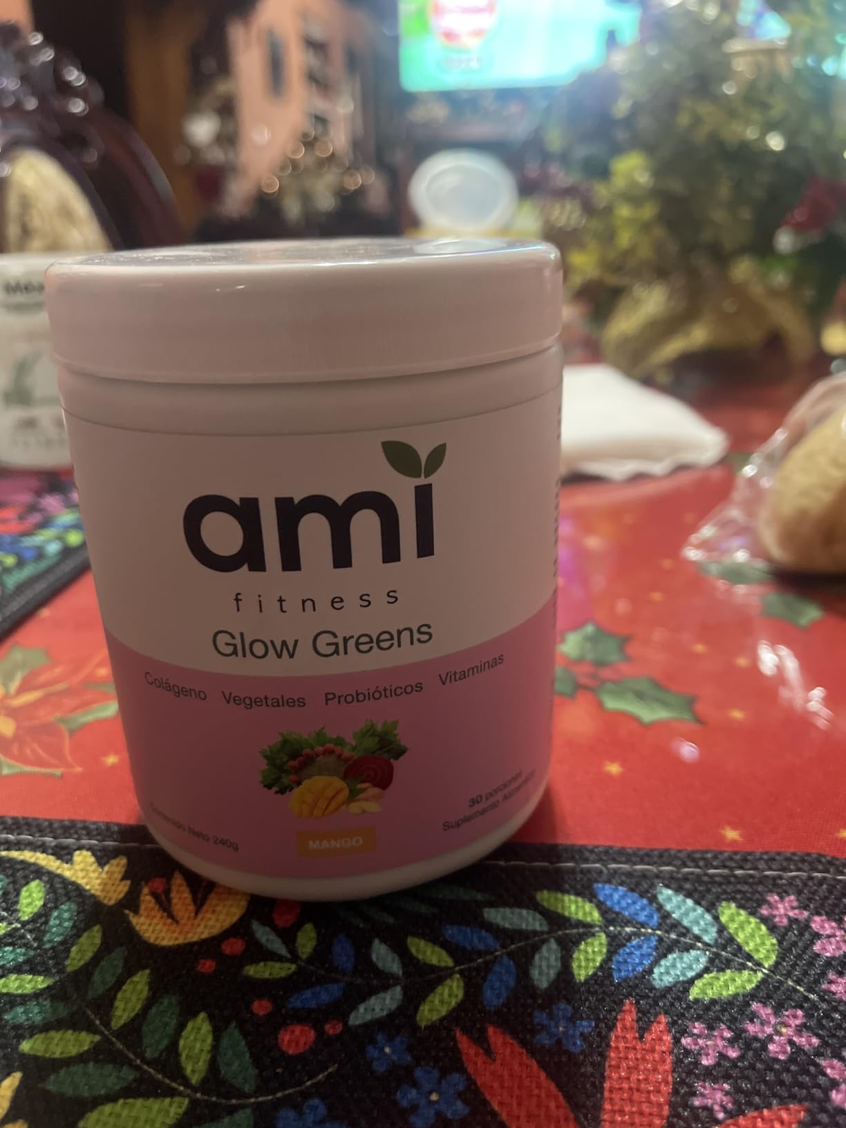 Ami Glow Greens sabor mango