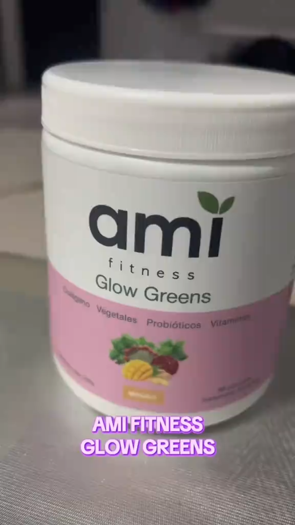 Ami Glow Greens con sticker de recomendación