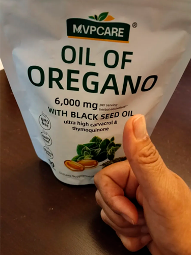 Aceite de orégano con semilla negra