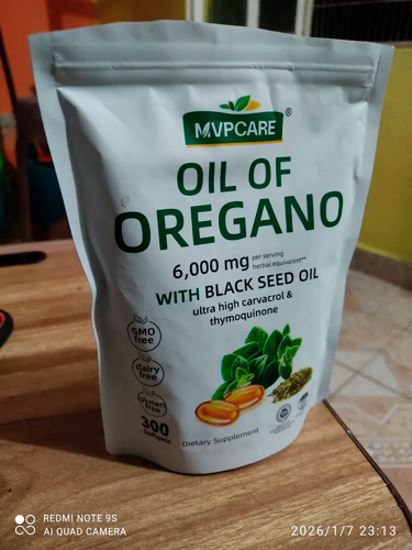 Cápsulas blandas de aceite de orégano