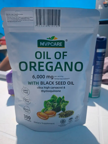 Recomendación de aceite de orégano en softgels