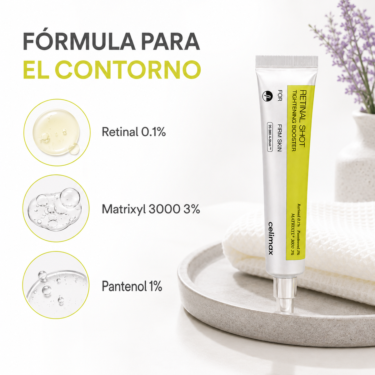 Celimax Retinal Shot - fórmula con retinal, Matrixyl 3000 y pantenol