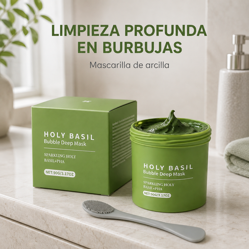 HOLY BASIL Bubble Deep Mask - limpieza en burbujas