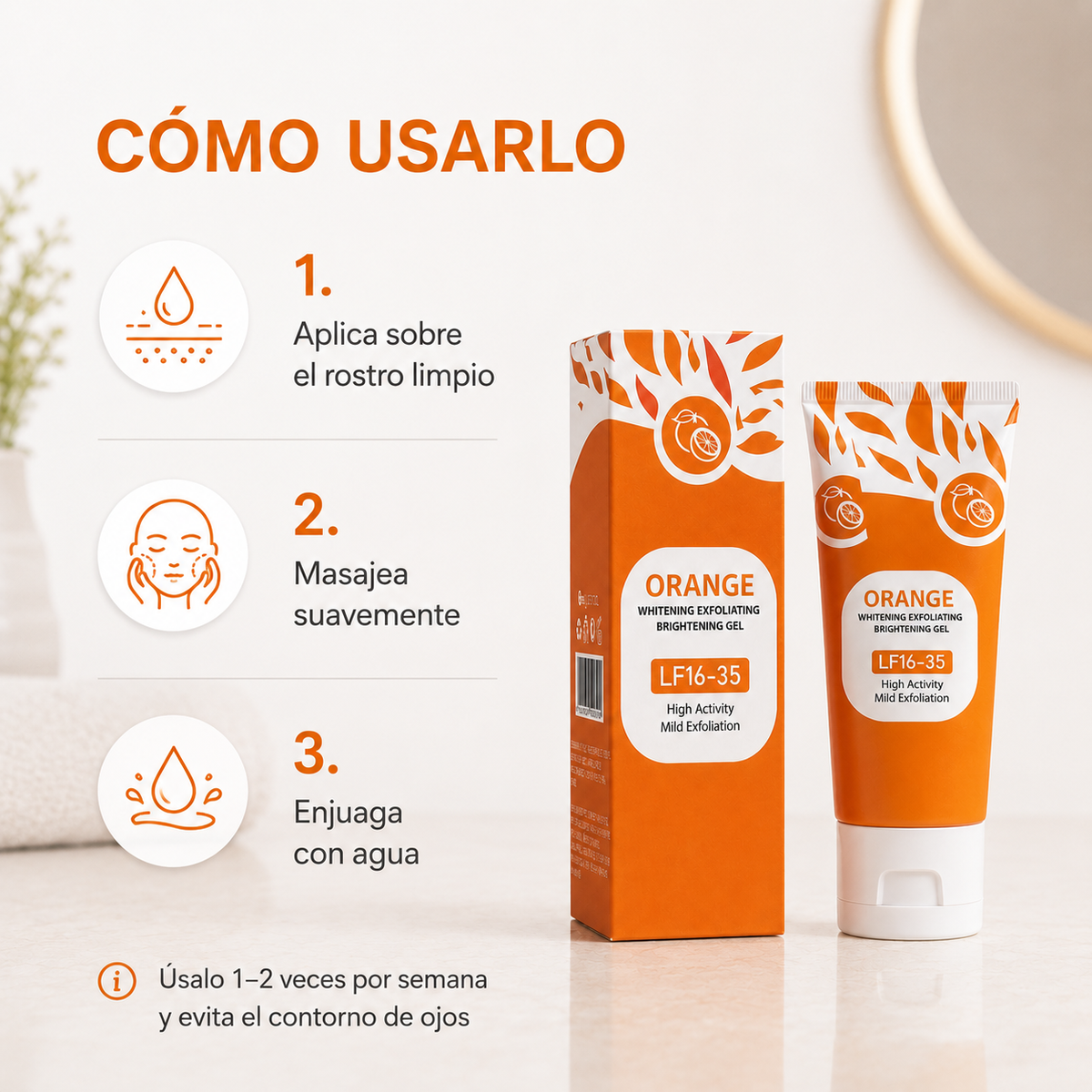 Cómo usar Orange Enzymes Gel