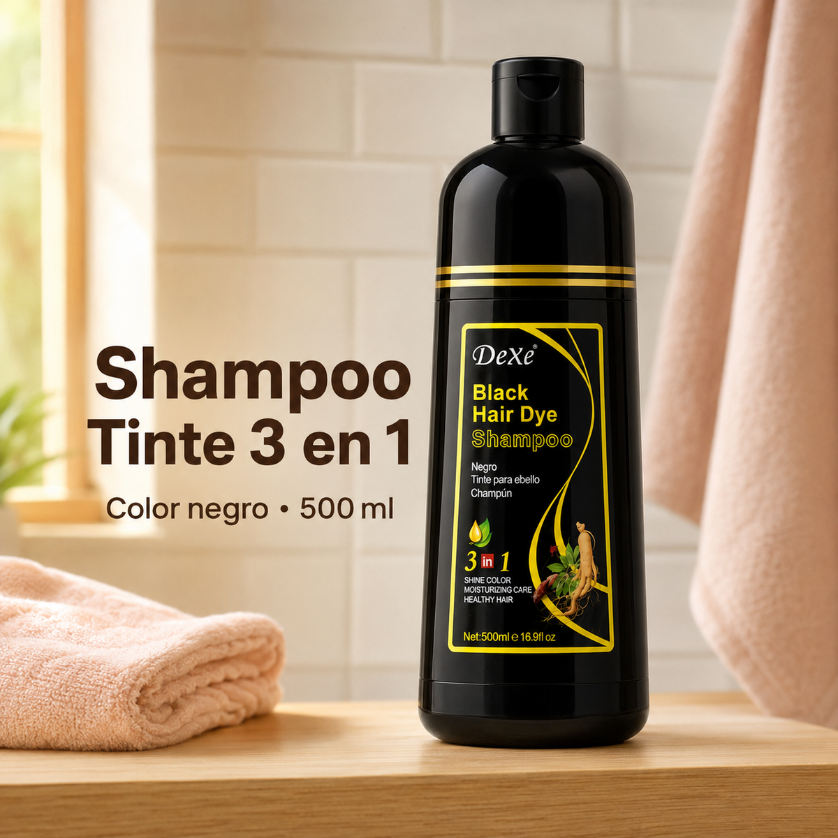 Shampoo Tinte Anti Canas 500ML
