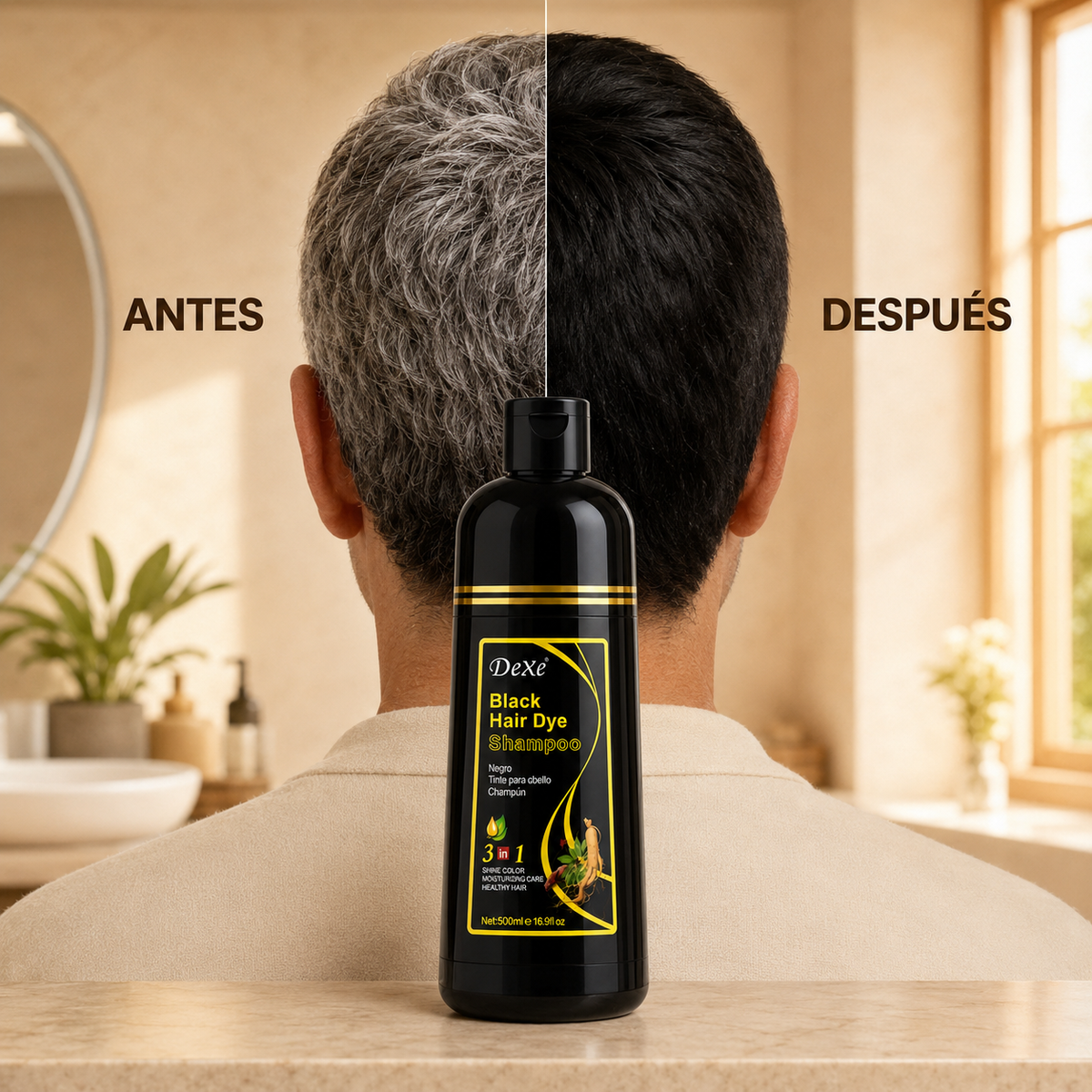 Shampoo Tinte Anti Canas 500ML