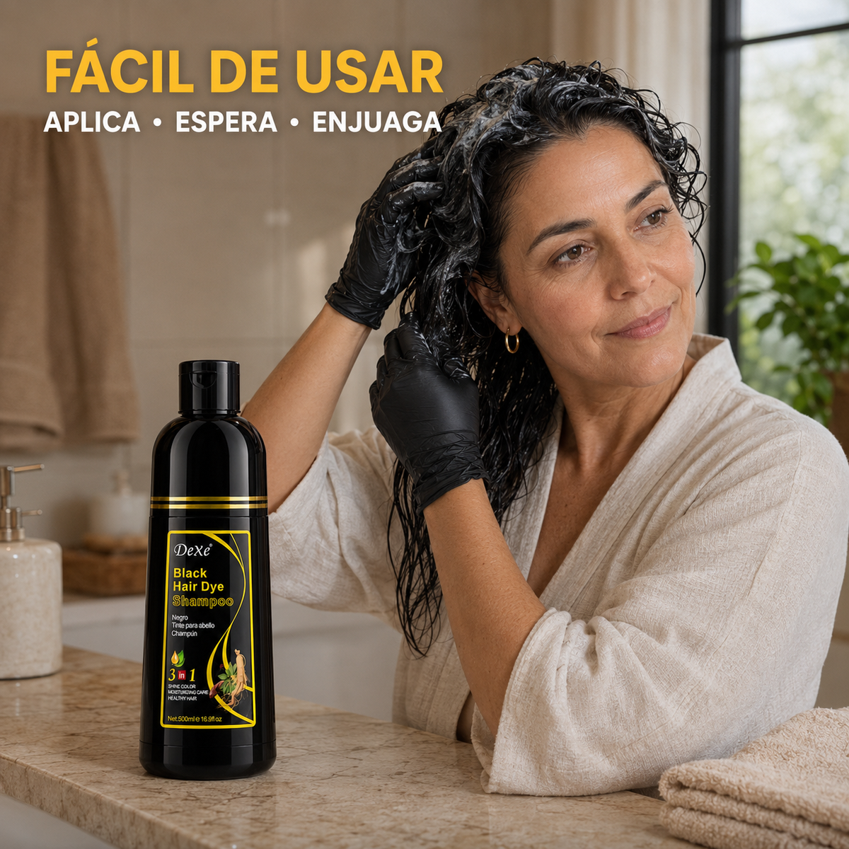 Shampoo Tinte Anti Canas 500ML