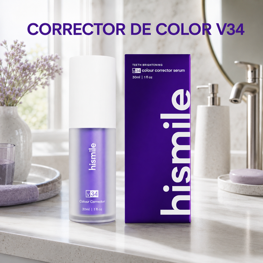 Corrector dental morado HiSmile V34 30 ml