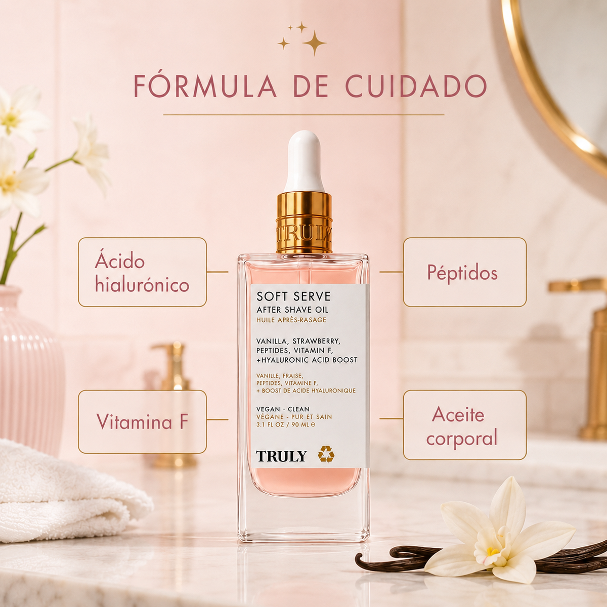 Ingredientes de cuidado de TRULY Soft Serve